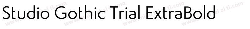 Studio Gothic Trial ExtraBold Itali字体转换